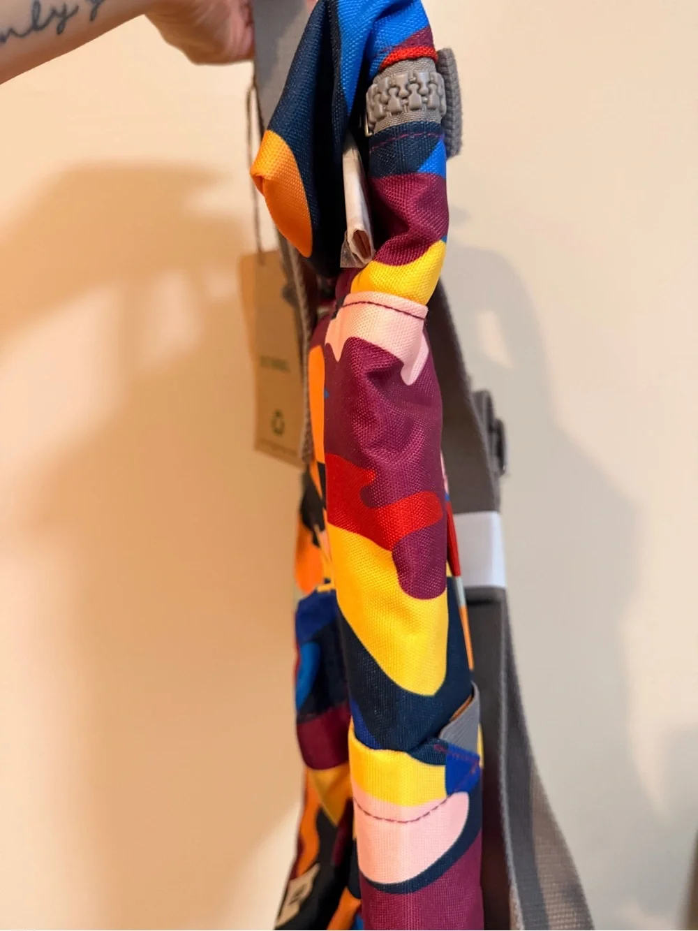 ORI Sustainable Multicolor Roll-Top Backpack
